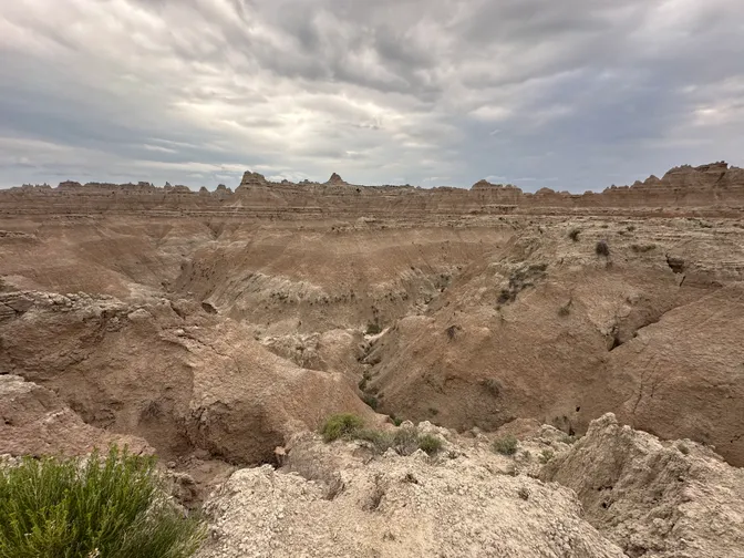 A horizon at Badlands National Park.