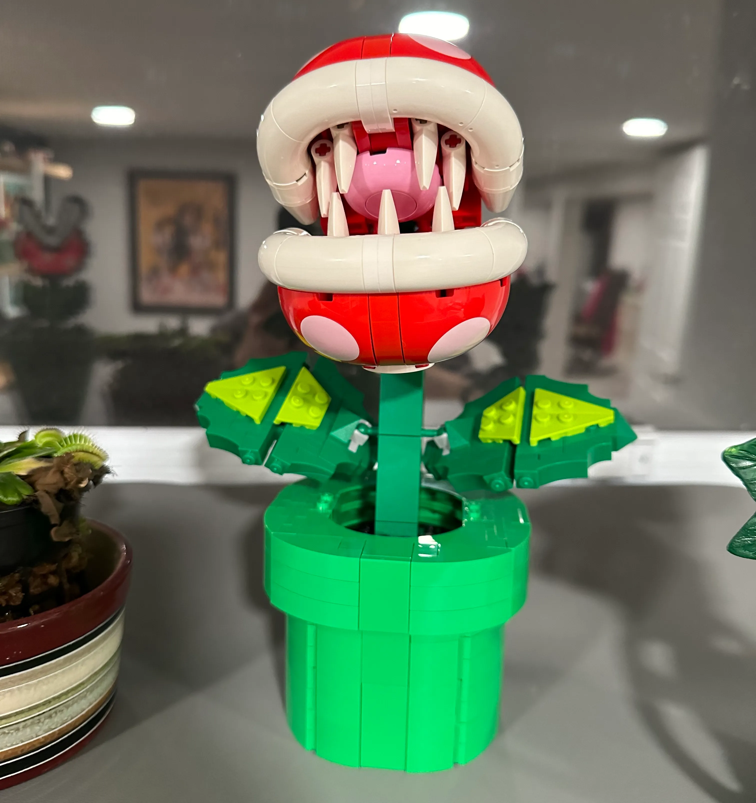 Close up of the Lego Piranha Plant
